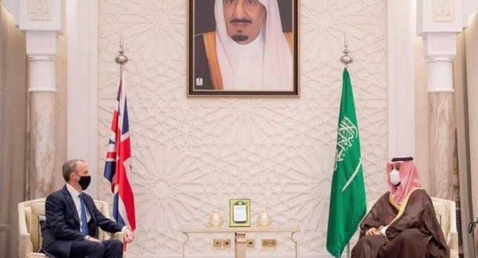 وزير خارجية بريطانيا يبحث الملف الإيراني مع ولي العهد السعودي