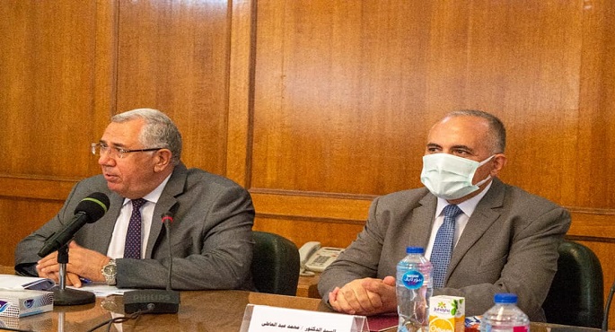 وزيرا الزراعة والري يبحثا تفاصيل مشروع التحول لنظم الري الحديث
