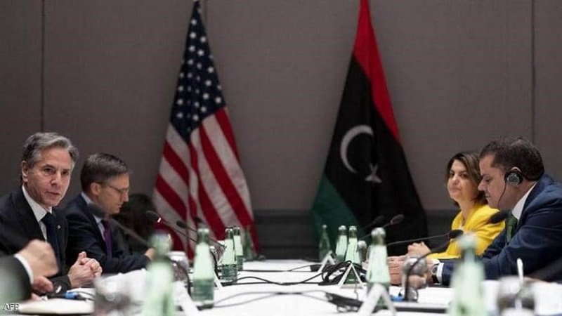 بلينكن والدبيبة يؤكدان أهمية التنفيذ الكامل لاتفاق وقف اطلاق النار في ليبيا