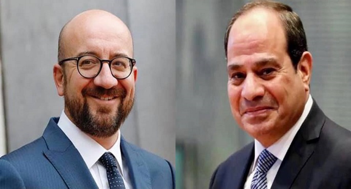 رئيس المجلس الأوروبي يعرب للرئيس عن خالص التقدير لجهود مصر للتهدئة في الأراضي الفلسطينية