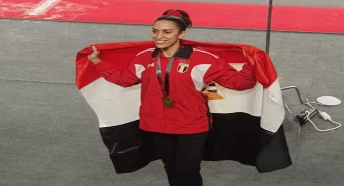 المصرية نانسي طمان تتوج ببرونزية كأس العالم للجمباز الفني بقطر