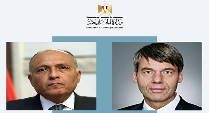 شكري يستهل زيارته إلى برلين بعقد لقاء مع مستشار الأمن القومي الألماني