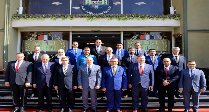 بالصور.. وفد حكومي عراقي يزور الأكاديمية الوطنية لمكافحة الفساد