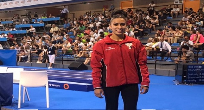 المصرية نانسي طمان تُتوَج بذهبية طاولة القفز بكأس العالم للجمباز الفني