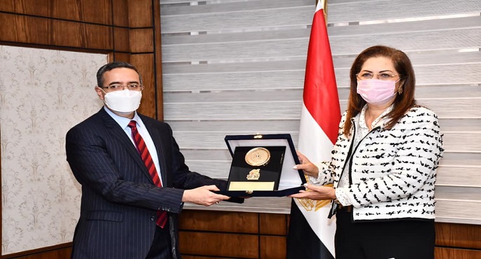 بالصور..وزيرة التخطيط تلتقي سفير الهند لبحث أوجه التعاون الثنائي بين دولتي مصر والهند