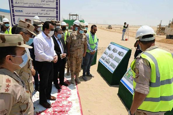 بالصور .. وزير التعليم العالي يتفقد الأعمال الإنشائية بجامعة قناة السويس الأهلية