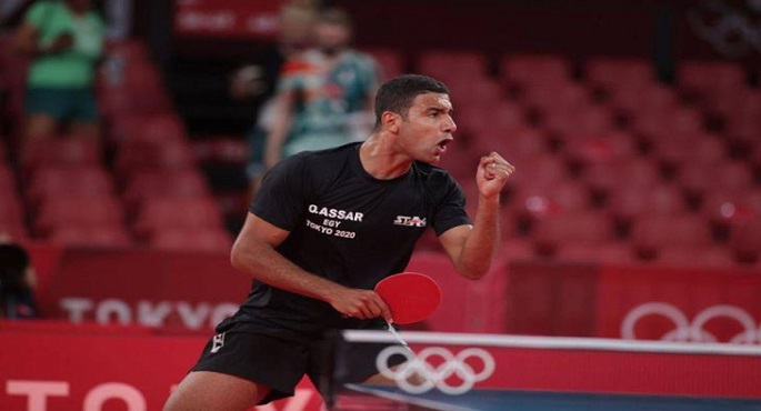عمر عصر يتأهل إلى ربع نهائي منافسات تنس الطاولة بأولمبياد طوكيو