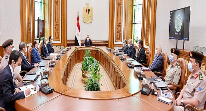 الرئيس السيسي يستعرض الموقف التنفيذي للبنية الأساسية الخاصة بالعاصمة الإدارية الجديدة