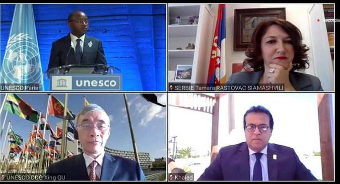 بالصور.. وزير التعليم العالي يشارك في اجتماع رفيع المستوى على هامش الدورة الـ 44 للجنة التراث العالمي