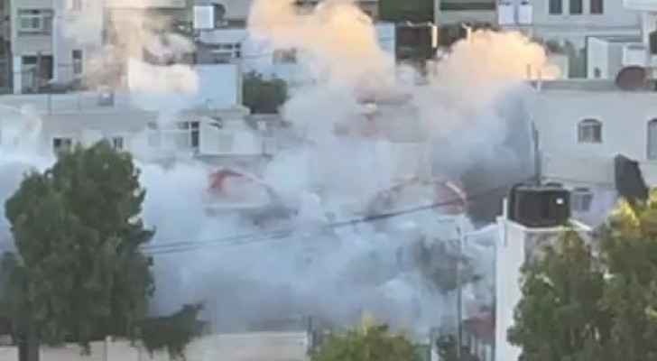 قوات الجيش الإسرائيلي تفجر منزل الأسير منتصر الشلبي شمال رام الله