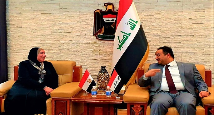 بالصور.. جامع والجبوري يبحثان سبل تعزيز معدلات التبادل التجاري بين مصر والعراق