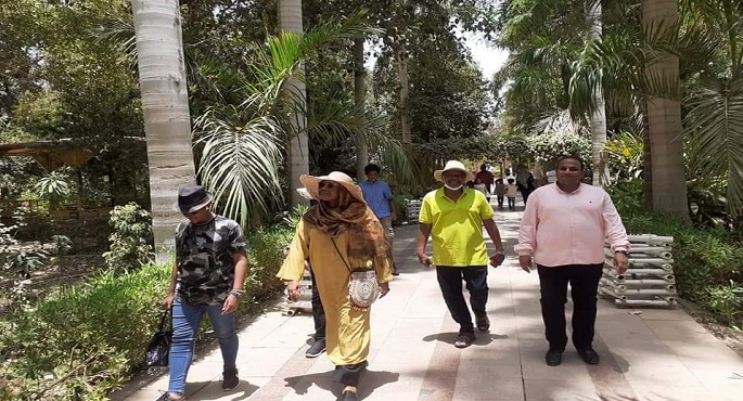 بالصور.. الحديقة النباتية في أسوان تستقبل وزيرة الخارجية السودانية خلال إجازة عيد الأضحى المبارك