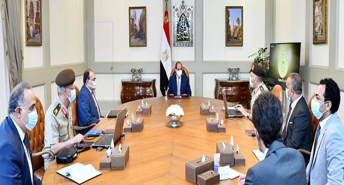 الرئيس السيسي يتابع الموقف الإنشائي والهندسي لعدد من مشروعات الهيئة الهندسي
