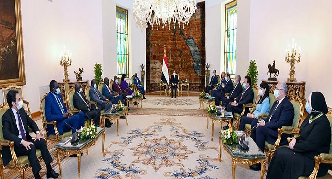 الرئيس السيسي يؤكد عزم مصر الاستمرار في تقديم الدعم الفني لجنوب السودان على كافة الأصعدة
