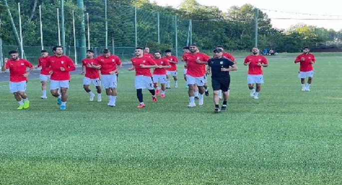 المنتخب الأوليمبي يؤدي تدريباته استعدادًا لمواجهة إسبانيا