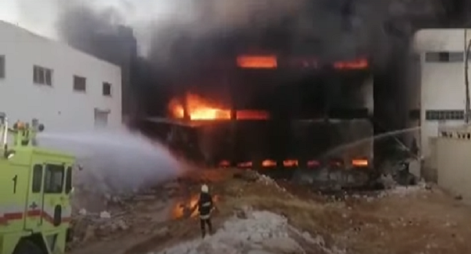 سوريا: خمس وفيات في حريق بالمدينة الصناعية بحلب