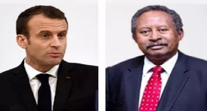 ماكرون يؤكد لحمدوك دعم إصلاحات الحكومة السودانية