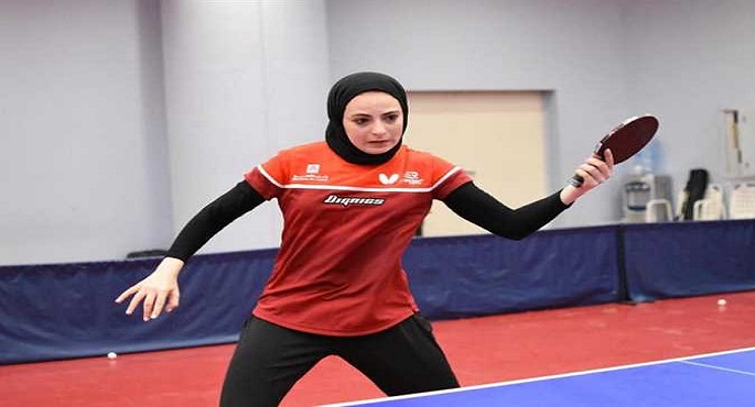 دينا مشرف تفوز على البولندية ناتاليا وتتأهل لدور الـ32 فى تنس الطاولة