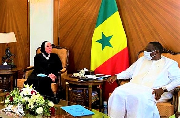 بالصور .. خلال لقاءه وزيرة التجارة و الصناعة .. الرئيس السنغالى يعلن دعم بلاده لحقوق مصر فى مياه نهر النيل