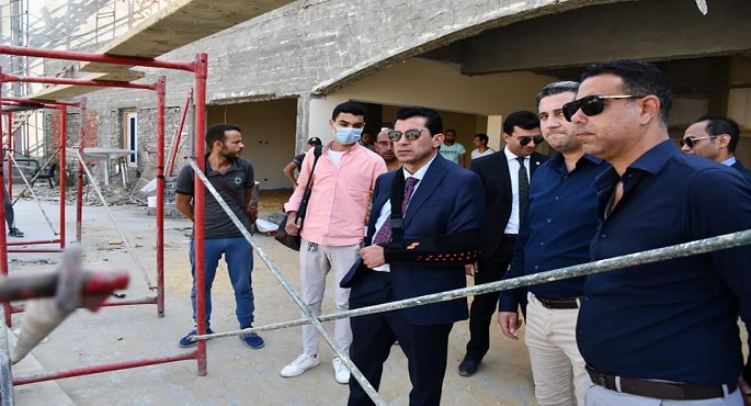 بالصور.. وزير الرياضة يتابع معدل إنجاز إنشاءات مشروع فرع نادي النادي بشيراتون