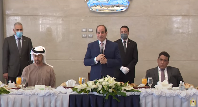 بالفيديو .. السيسي : مصر لم تهدد أحدا سواء بشكل مباشر أو غير مباشر على مر التاريخ رغم قوتها العسكرية