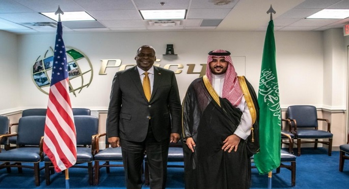 مباحثات بالخارجية الأمريكية مع الأمير خالد بن سلمان حول الأمن الإقليمي