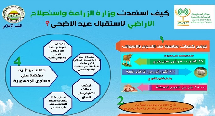 بالإنفوجراف.. خطة وزارة الزراعة لاستقبال عيد الأضحى