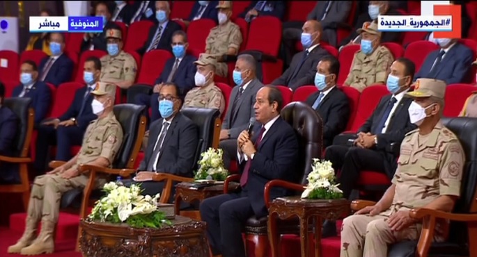 بالفيديو.. السيسي: العائد من زيادة سعر رغيف الخبز المدعم سنضعه في تمويل خطة تحسين التغذية المدرسية