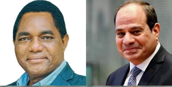 السيسي يهنئ رئيس زامبيا بالفوز في الانتخابات الرئاسية الأخيرة
