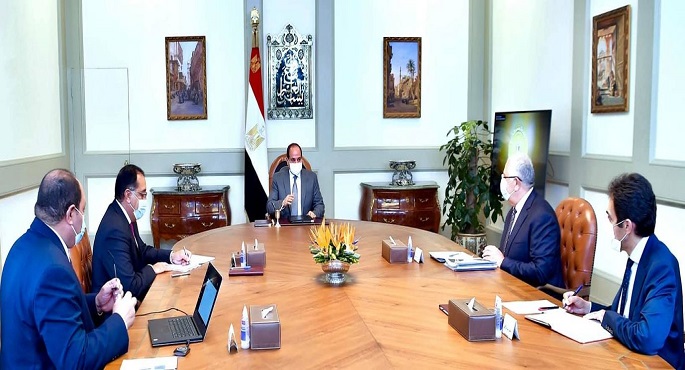 الرئيس السيسي يتابع الصادرات الزراعية المصرية وتنمية الثروة الحيوانية والسمكية ومراكز تجميع الألبان