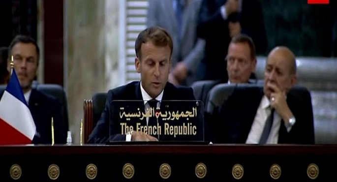 ماكرون : مصممون على المضى قدماً فى محاربة الإرهاب وملتزمون بتقديم الدعم للعراق