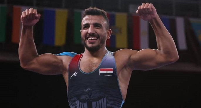 كيشو يحقق الميدالية البرونزية الثالثة لمصر في المصارعة طوكيو 2020