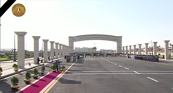 الرئيس السيسي يصل إلى مسجد المشير ليتقدم جنازة المشير حسين طنطاوي