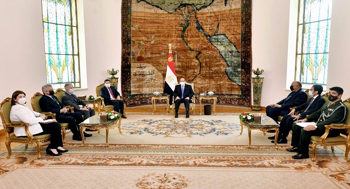 الرئيس السيسي يؤكد التطلع لتطوير العلاقات مع البرازيل في مختلف المجالات