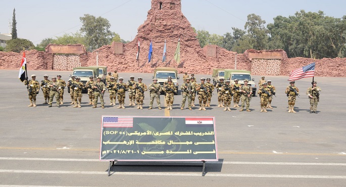 بالصور .. المتحدث العسكري: ختام فعاليات التدريب المصري الأمريكي المشترك لعناصر القوات الخاصة فى مجال مكافحة الإرهاب