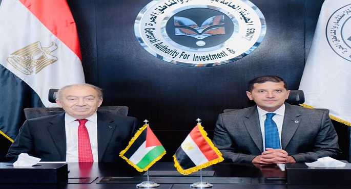 بالصور .. رئيس هيئة الاستثمار ييبحث مع وزير الاقتصاد الفلسطيني تفعيل التعاون المشترك