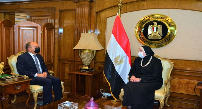 بالصور.. نيفين جامع:  حريصون على تنمية التعاون الصناعي والاستثماري وتيسير حركة التجارة بين مصر والأردن