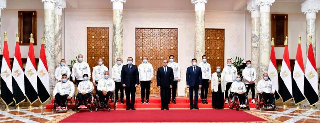 بالفيديو والصور.. الرئيس السيسي يعرب عن خالص الاحترام والتقدير لأبطال مصر البارالمبيين