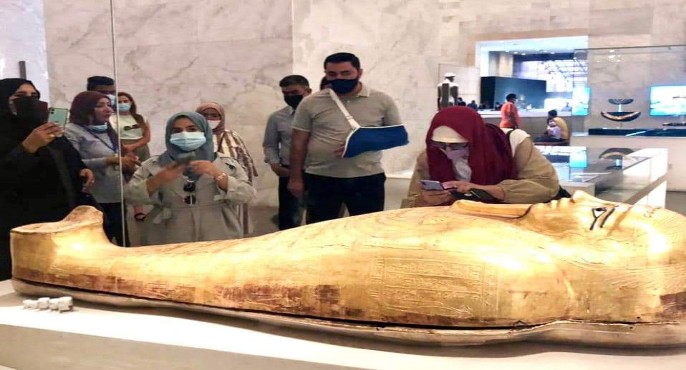 بالصور.. وزارة السياحة: وفود رفيعة المستوي من الأردن والجابون والمجر تزور المتحف القومي للحضارة المصرية