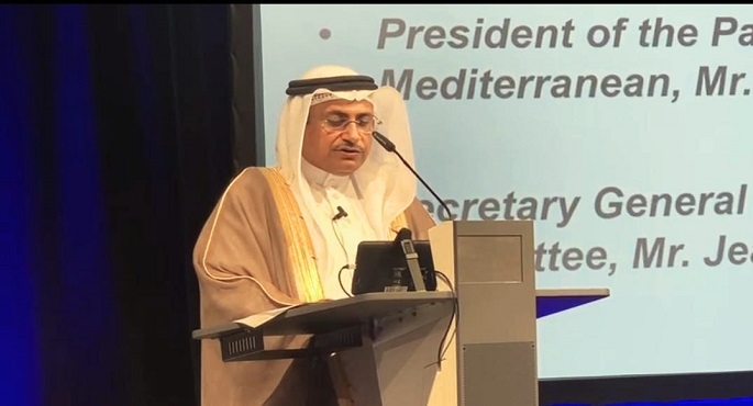 العسومي يطلق شراكة مع الاتحاد البرلماني الدولي لتعريب تطبيق إلكتروني لمكافحة الإرهاب