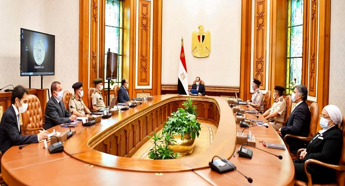 بالفيديو .. الرئيس السيسي يتابع الموقف التنفيذي لمشروعات الهيئة الهندسية على مستوى الجمهورية