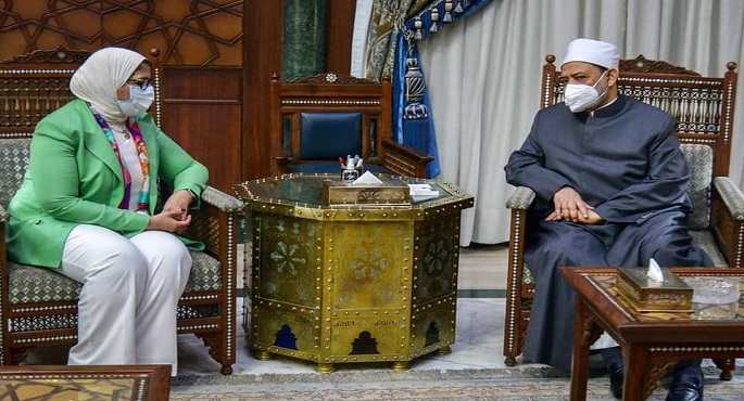 بالصور.. وزيرة الصحة تلتقي شيخ الأزهر لبحث سبل التعاون في دعم القطاع الصحي