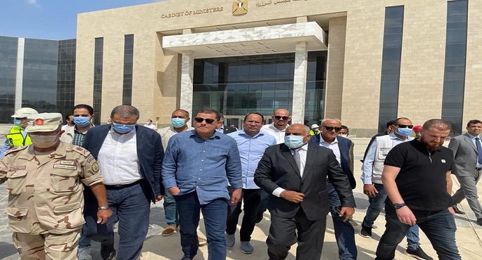 بالصور.. رئيس حكومة الوحدة الوطنية الليبية يتفقد مشروعات العاصمة الإدارية ويشيد بحجم العمل والجهد المبذول