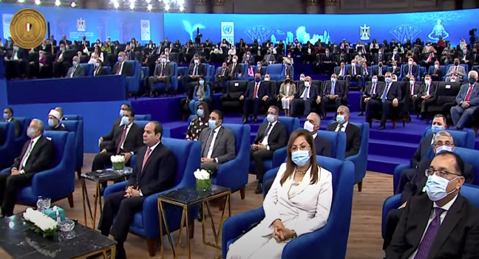 الرئيس السيسي يشهد فاعلية اطلاق تقرير الامم المتحدة للتنمية البشرية في مصر لعام ٢٠٢١