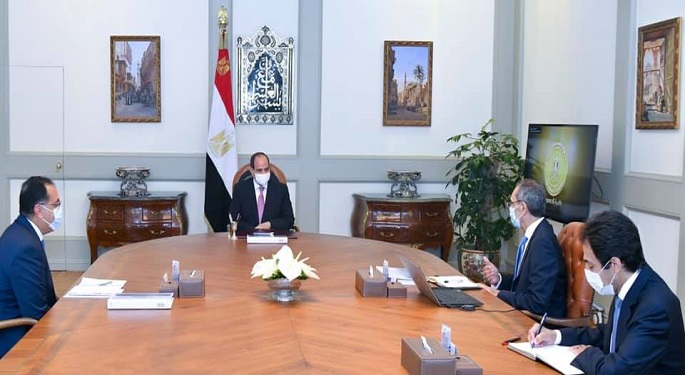 الرئيس السيسي يوجه بالاستمرار بتوفير الموارد المالية اللازمة لتطوير قطاع الاتصالات