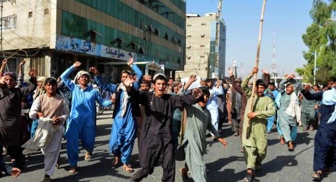 تظاهرات ضد طالبان بقندهار احتجاجاً على أوامر طرد من المساكن