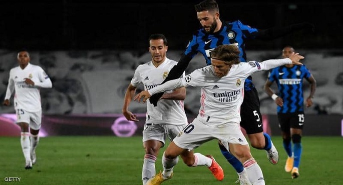 صدام نارى الليلة بين ريال مدريد وإنتر ميلان في الشامبيونزليج