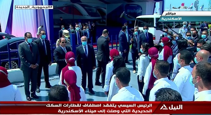 السيسي يتفقد سير الأعمال والموقف الإنشائي لدار الأوبرا بالعاصمة الإدارية الجديدة