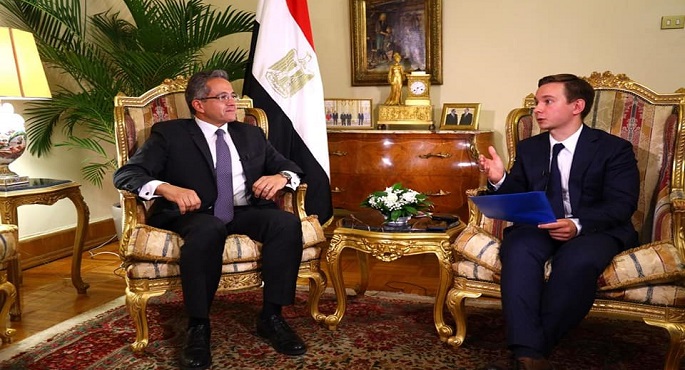 بالصور.. العناني يعقد عددا من اللقاءات مع كبرى قنوات التليفزيون ووكالات الأنباء الروسية