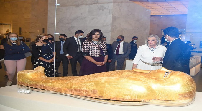 بالصور.. وزيرة الهجرة ونظيرتها الهولندية تزوران متحف الحضارة المصرية بالفسطاط
